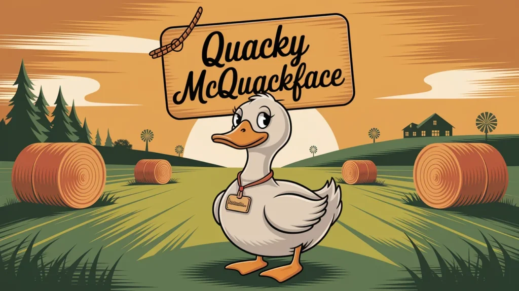 Farm-Inspired Duck Names with Humor