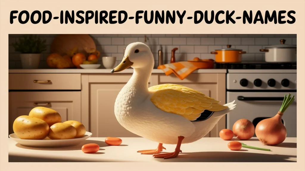 Food-Inspired Funny Duck Names