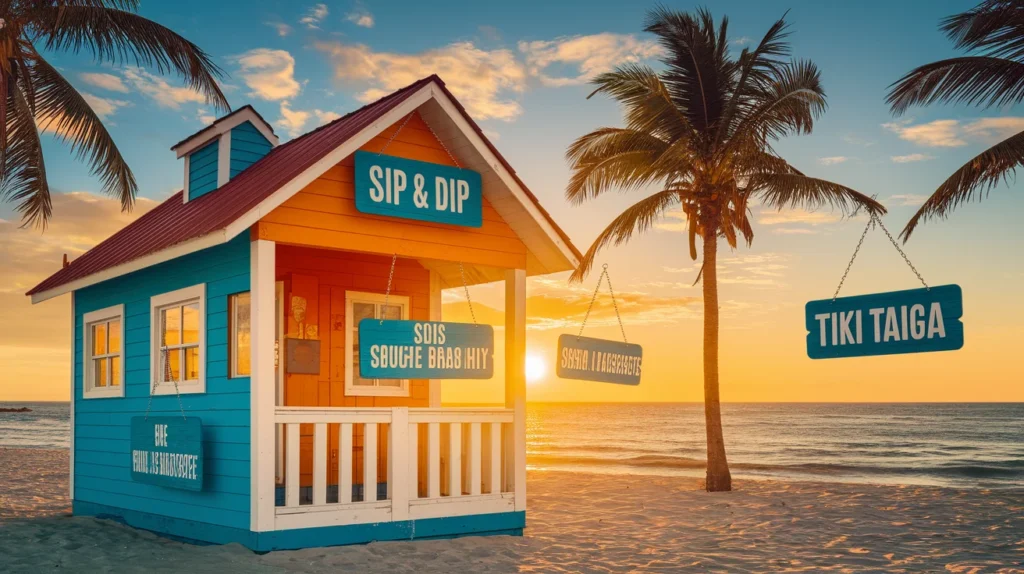 Funny Beach House Names with a Boozy Twist