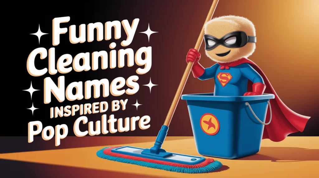 Funny Cleaning Names Inspired by Pop Culture