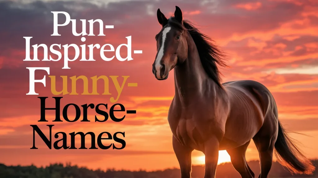 Pun-Inspired Funny Horse Names