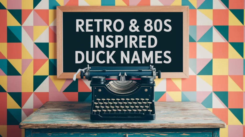Retro and 80s-Inspired Duck Names