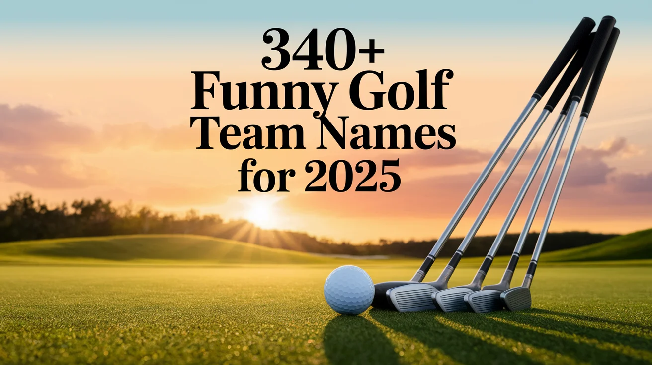 Funny Golf Team Names